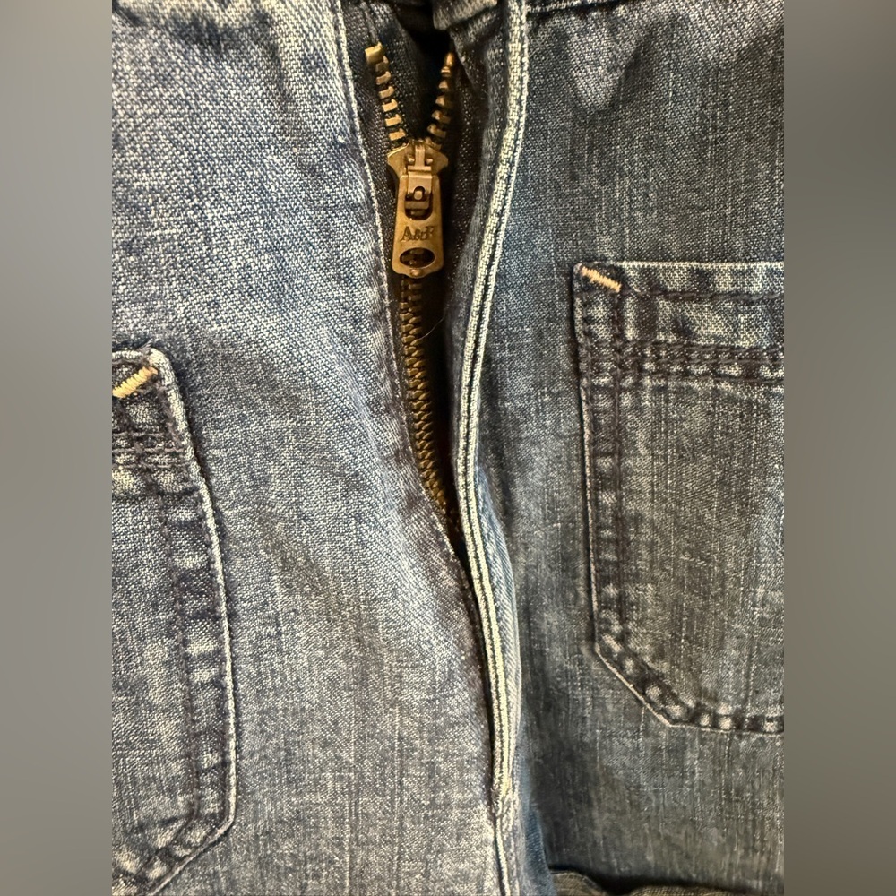 NWT Abercrombie & Fitch Denim Utility Romper Blue Size 0 - Picture 6 of 6